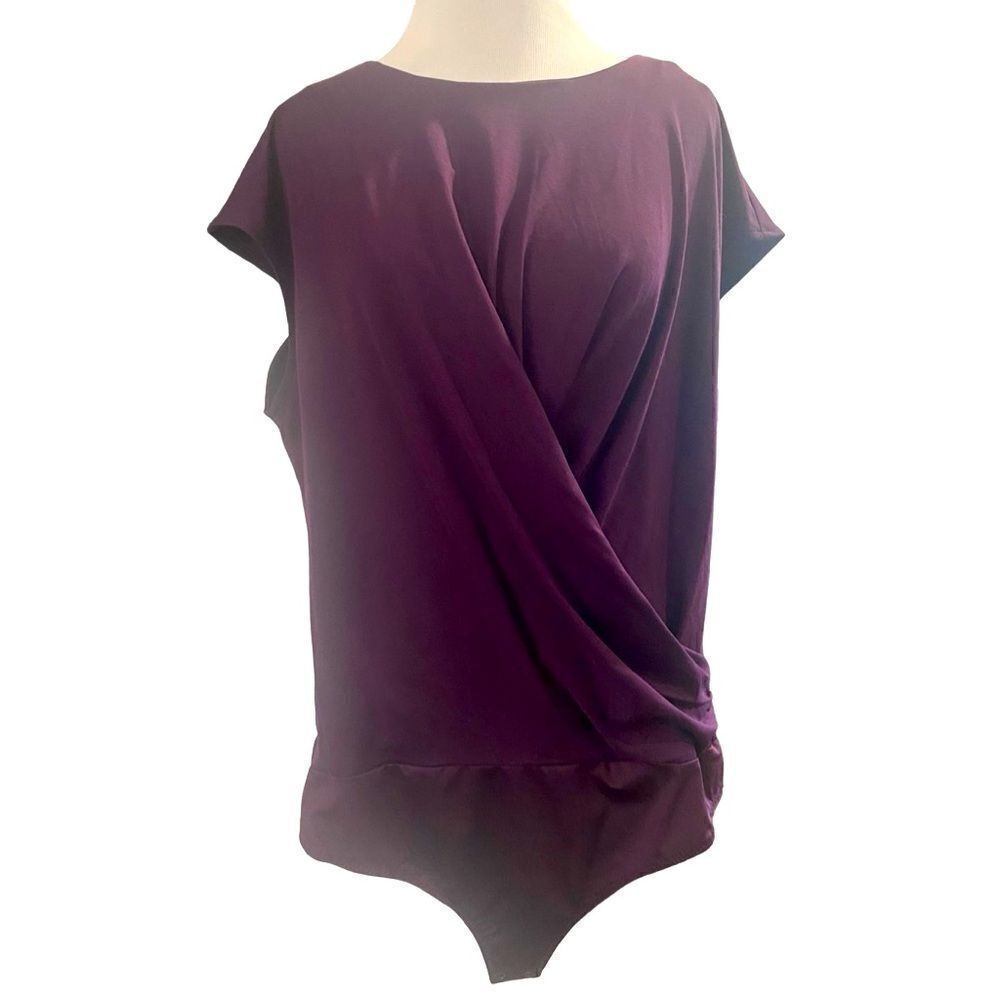 NWT Calvin Klein Cap Sleeve Wrap Style Bodysuit